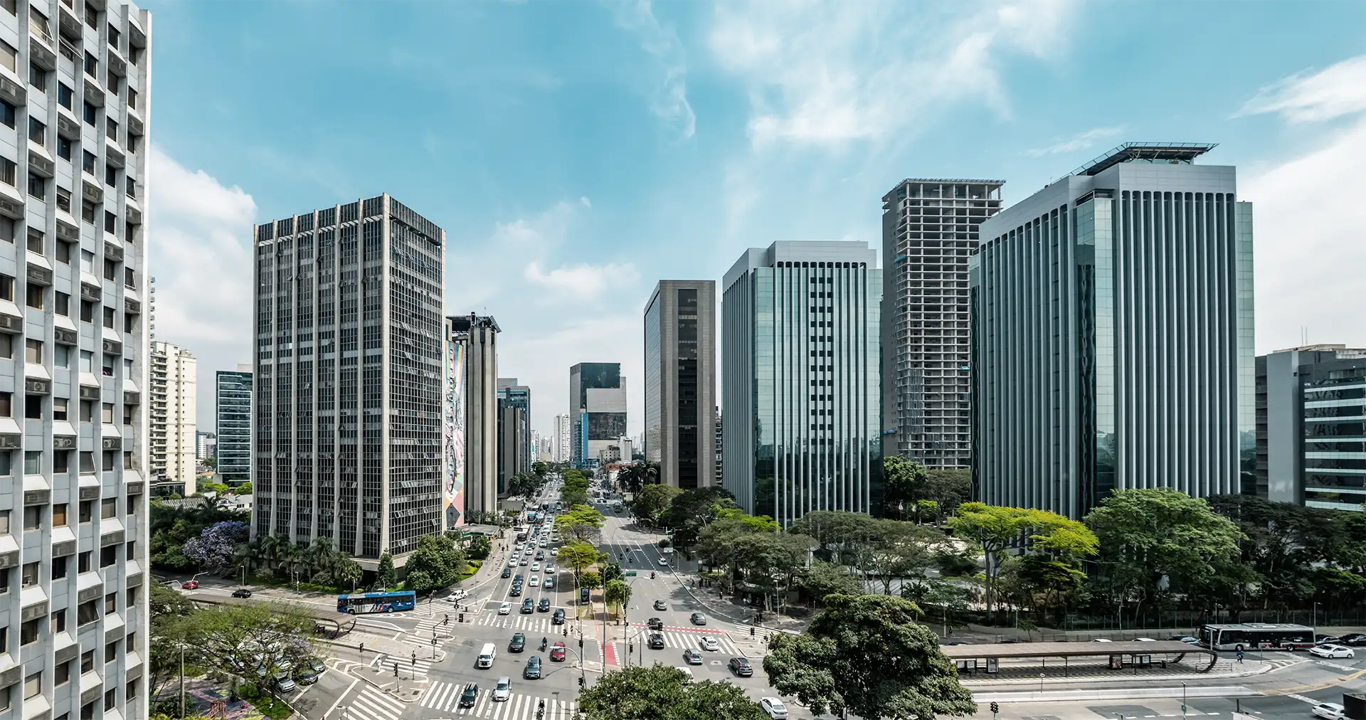 Vista da região da Faria Lima, em São Paulo.